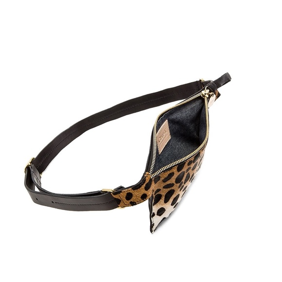 clare v leopard fanny pack