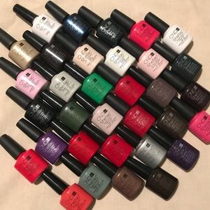 CND Shellac Power Polish, set of 33 nail polishes.