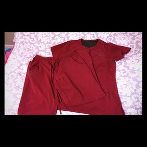 Burgundy Med Couture Scrubs