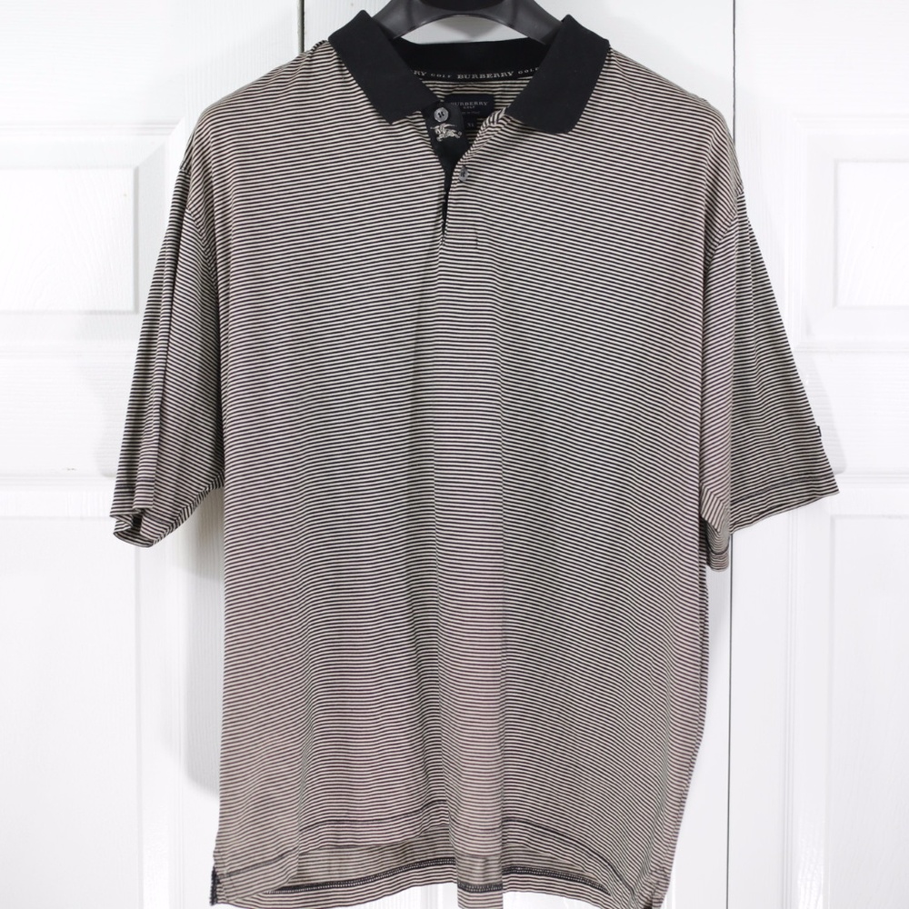 Burberry Golf Classic Polo Stripe Made in Italy XL