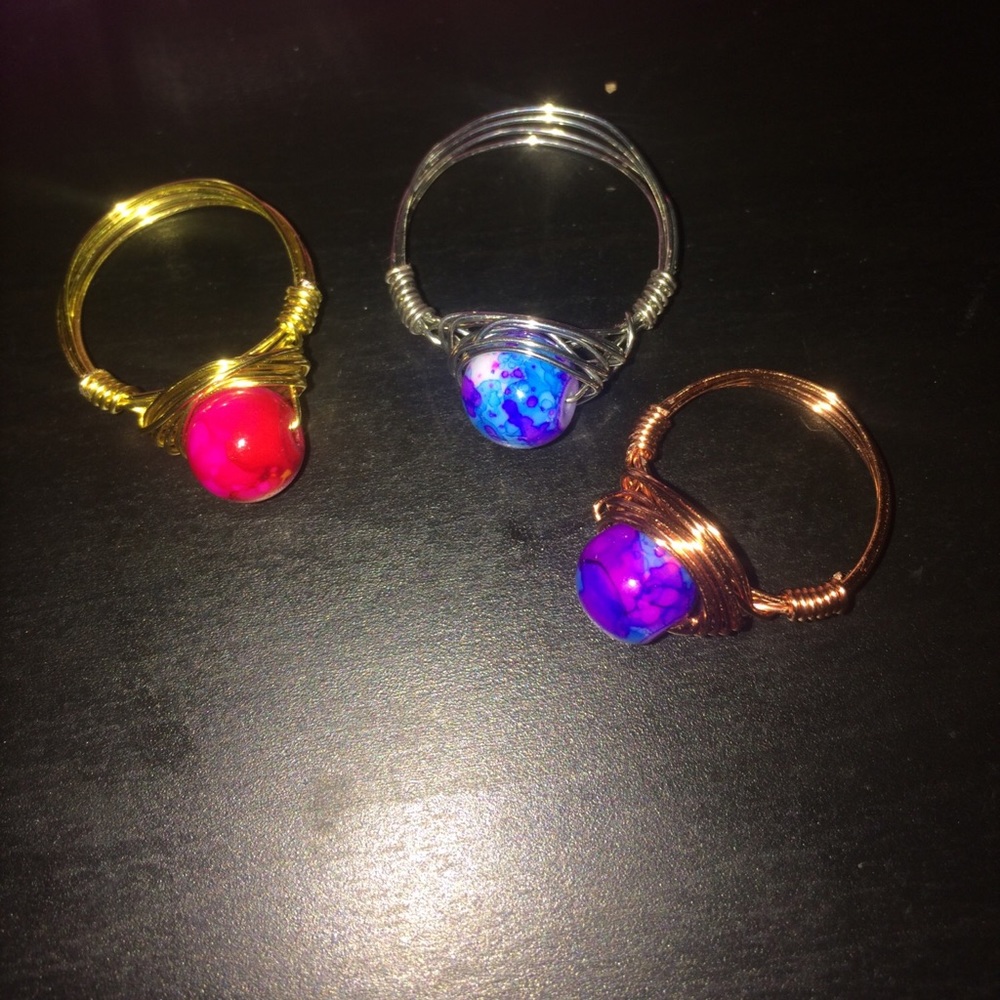 3 Wire wrap rings (Any Size)