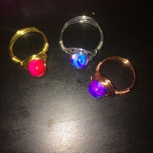 3 Wire wrap rings (Any Size)