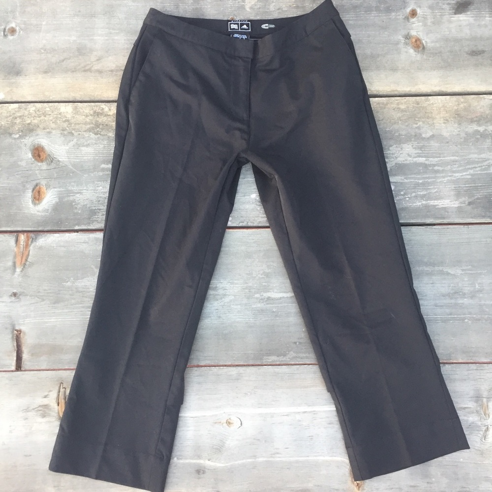adidas black golf pants SZ 2