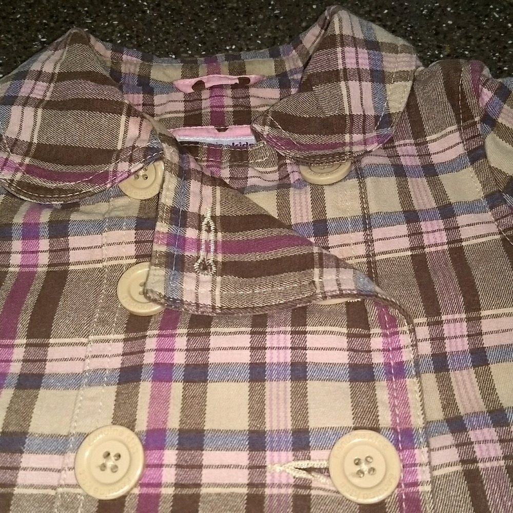 🌼 Genuine Kids from Oshkosh Plaid Girl's Coat
