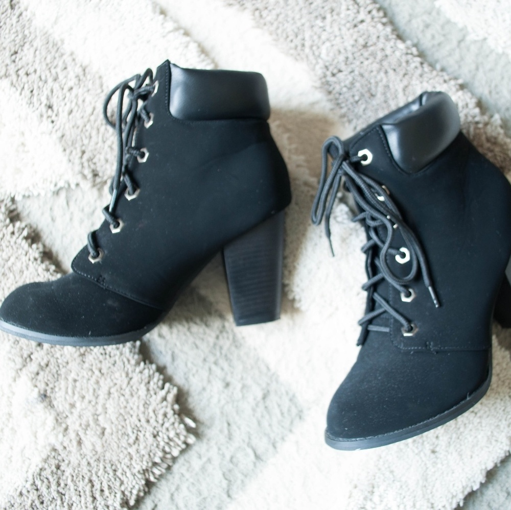 Top moda black booties