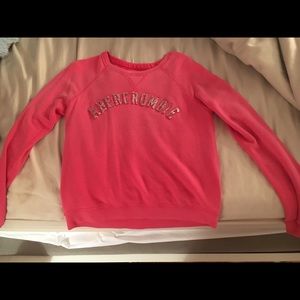 Pink with sparkle letters. Abercrombie sweatshirt.