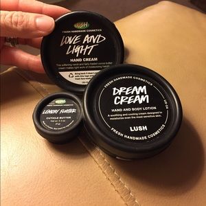 LUSH lotion set