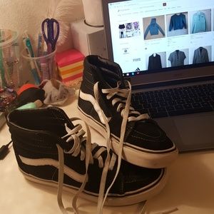 Black Classic Hightop Vans