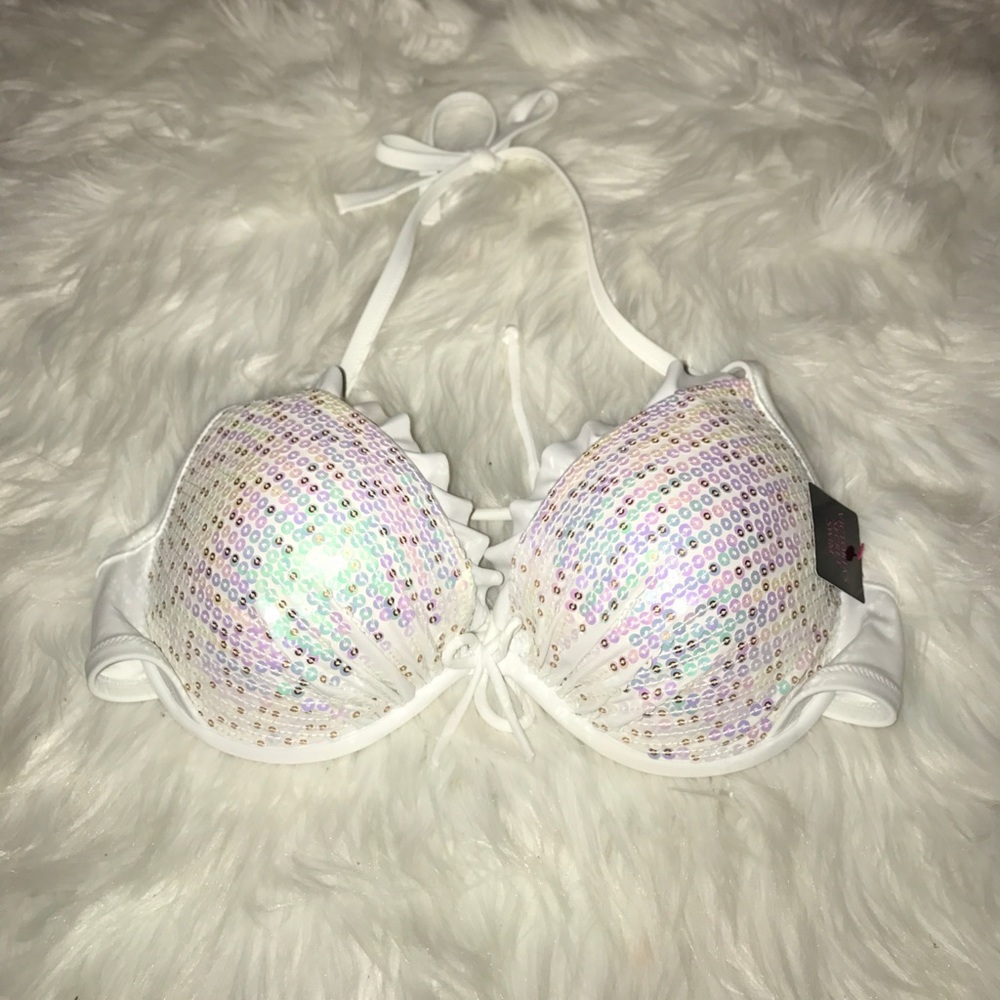 Victoria's Secret Sequence Halter Swimsuit Top