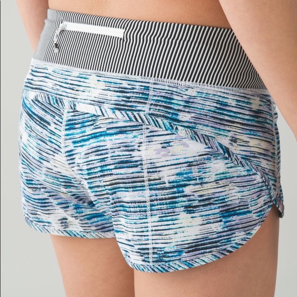 Lululemon speed shorts *blurry belle size 8