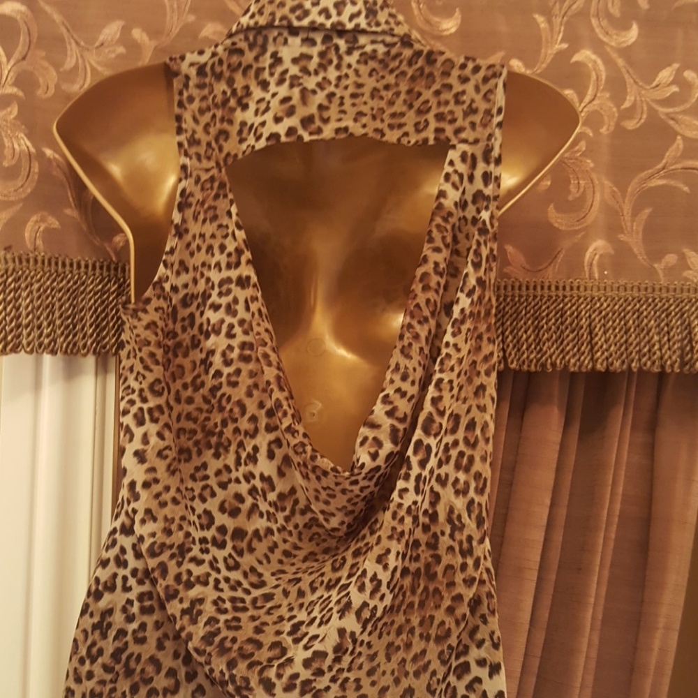 Cheatah Print Blouse - Picture 3 of 4