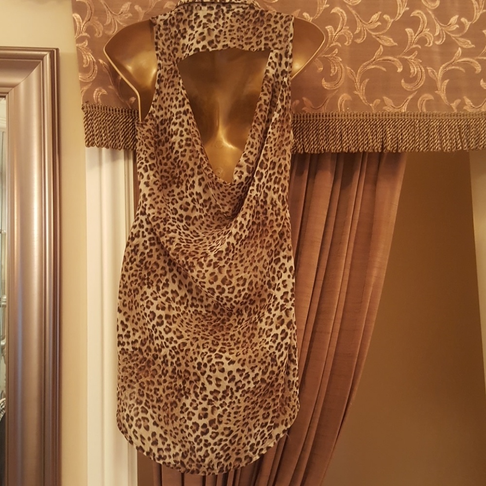Cheatah Print Blouse - Picture 4 of 4