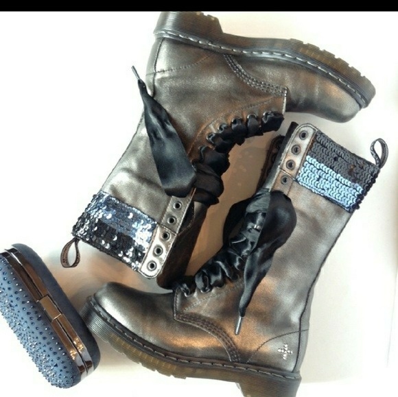 Iso dr.martens le sequin 14 eye boot - Picture 2 of 2