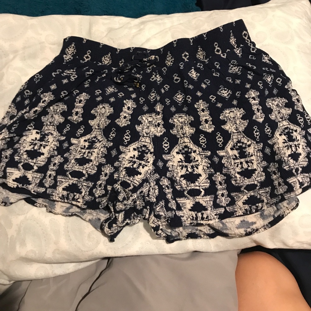 High waisted festival shorts