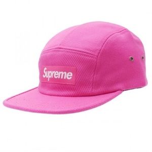SUPREME Magenta Cavalry Twill Camp Hat NWT