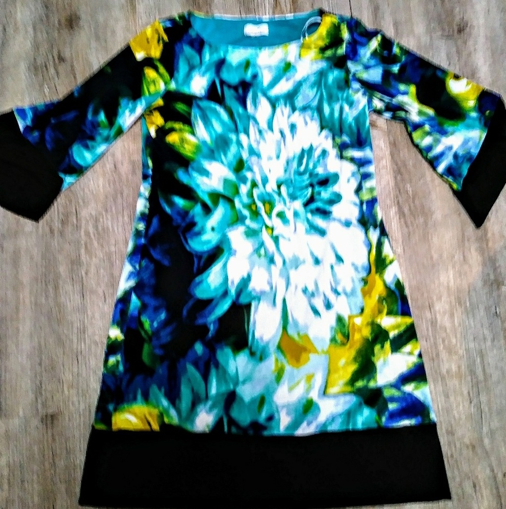 Calvin Klein Floral Womens Dress