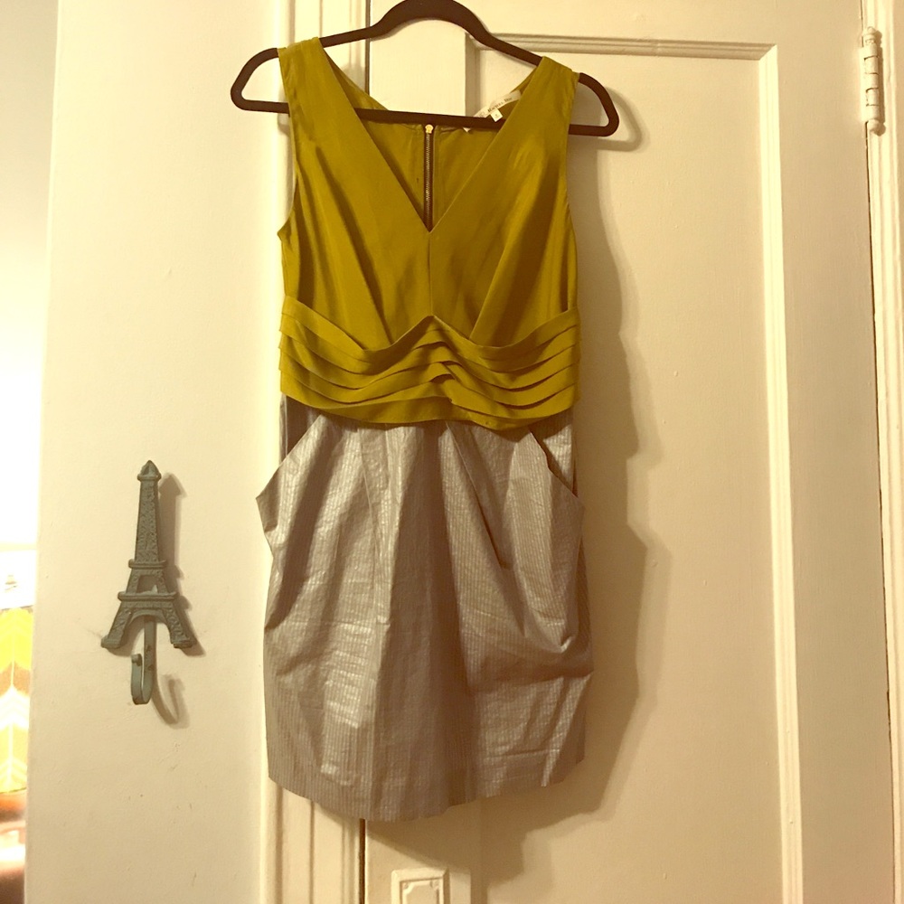 Olive and silver Rachel Roy party dress- size 6.
