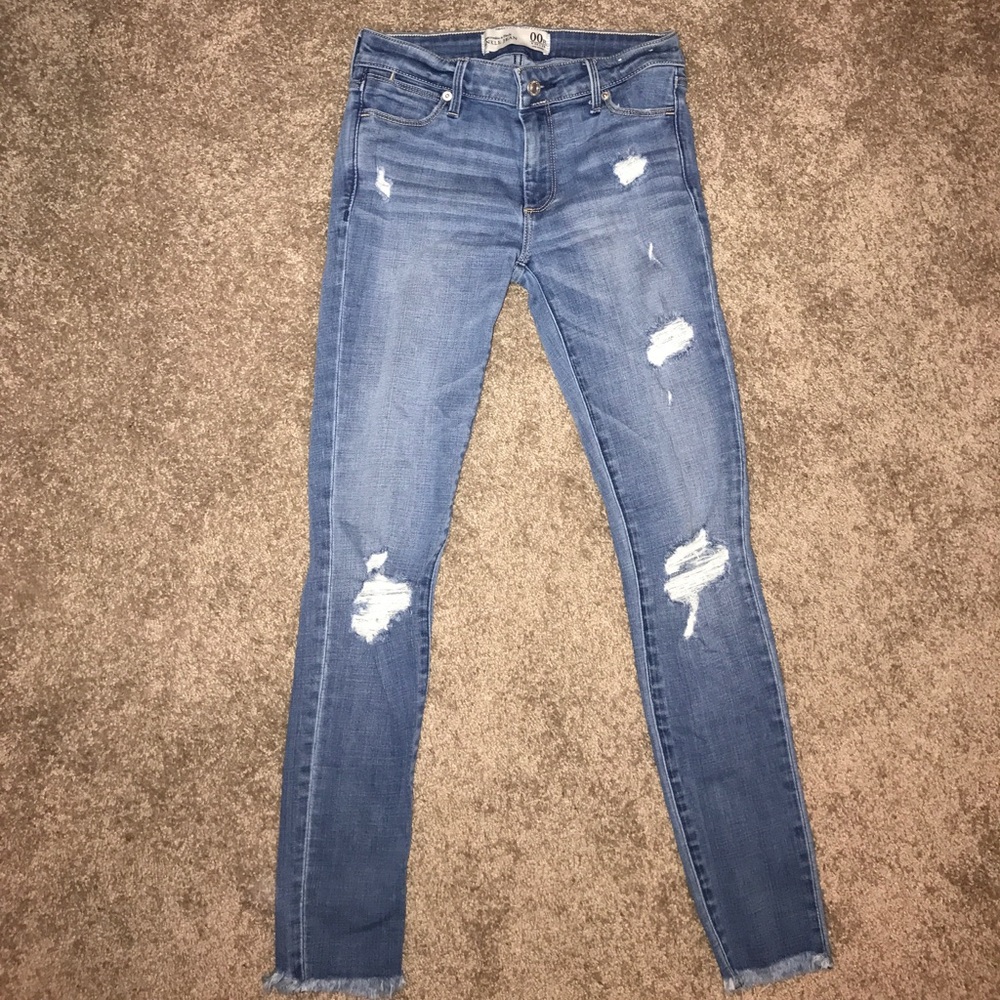 Abercrombie and fitch size 00 ankle skinny jeans