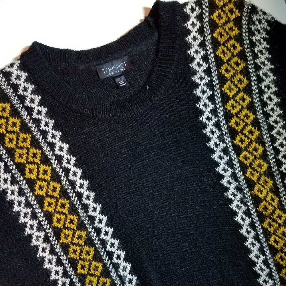 Topshop Patterned Sweater