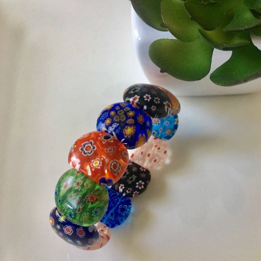 ✨NEW✨Millefiori Multi Colored Square Bracelet