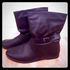Rue 21 Black Moto Boots