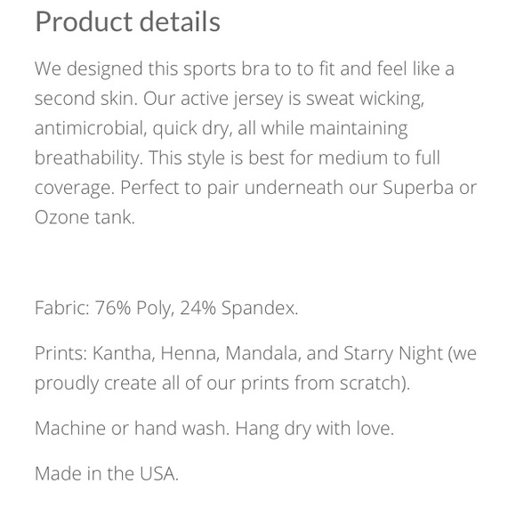 NWT Electric & Rose Speedway compression sport bra - Picture 5 of 8