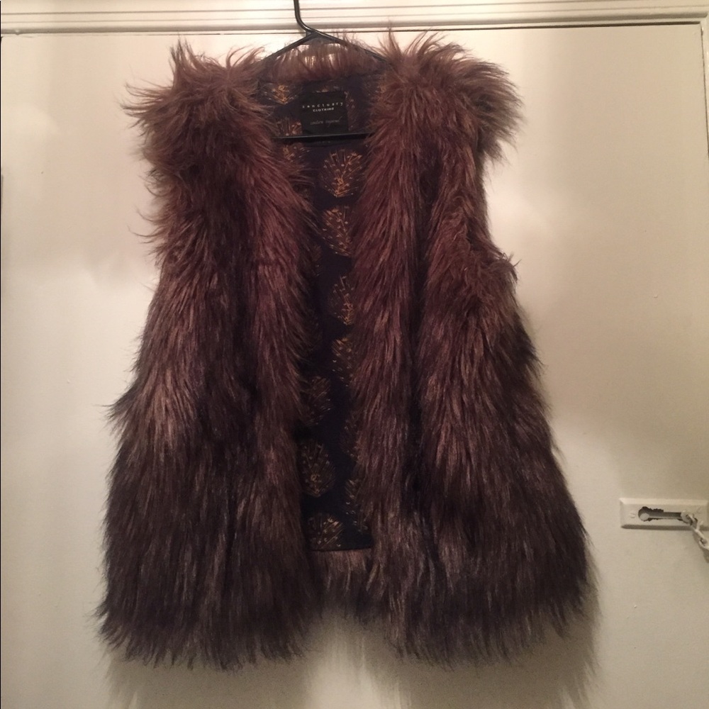 Sanctuary clothing faux fur vest