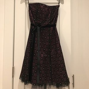 Laura cocktail dress in dark purple