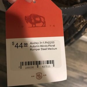 gray/blue romper never worn before