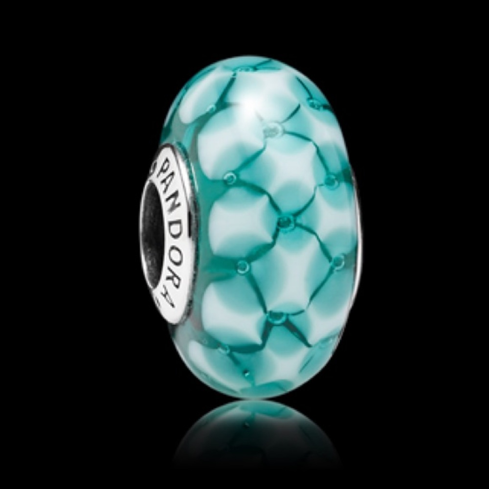 PANDORA Silver Glass Charm