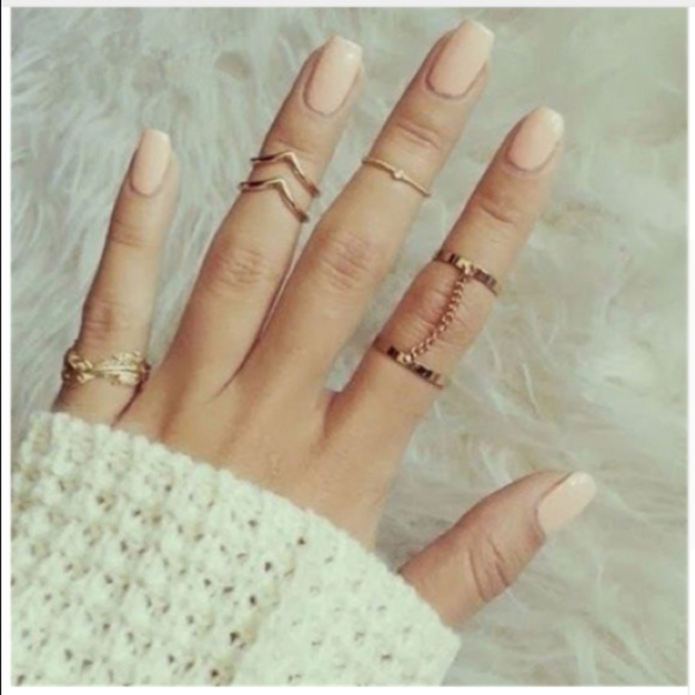 Set of Six Ring Stack - Picture 2 of 4