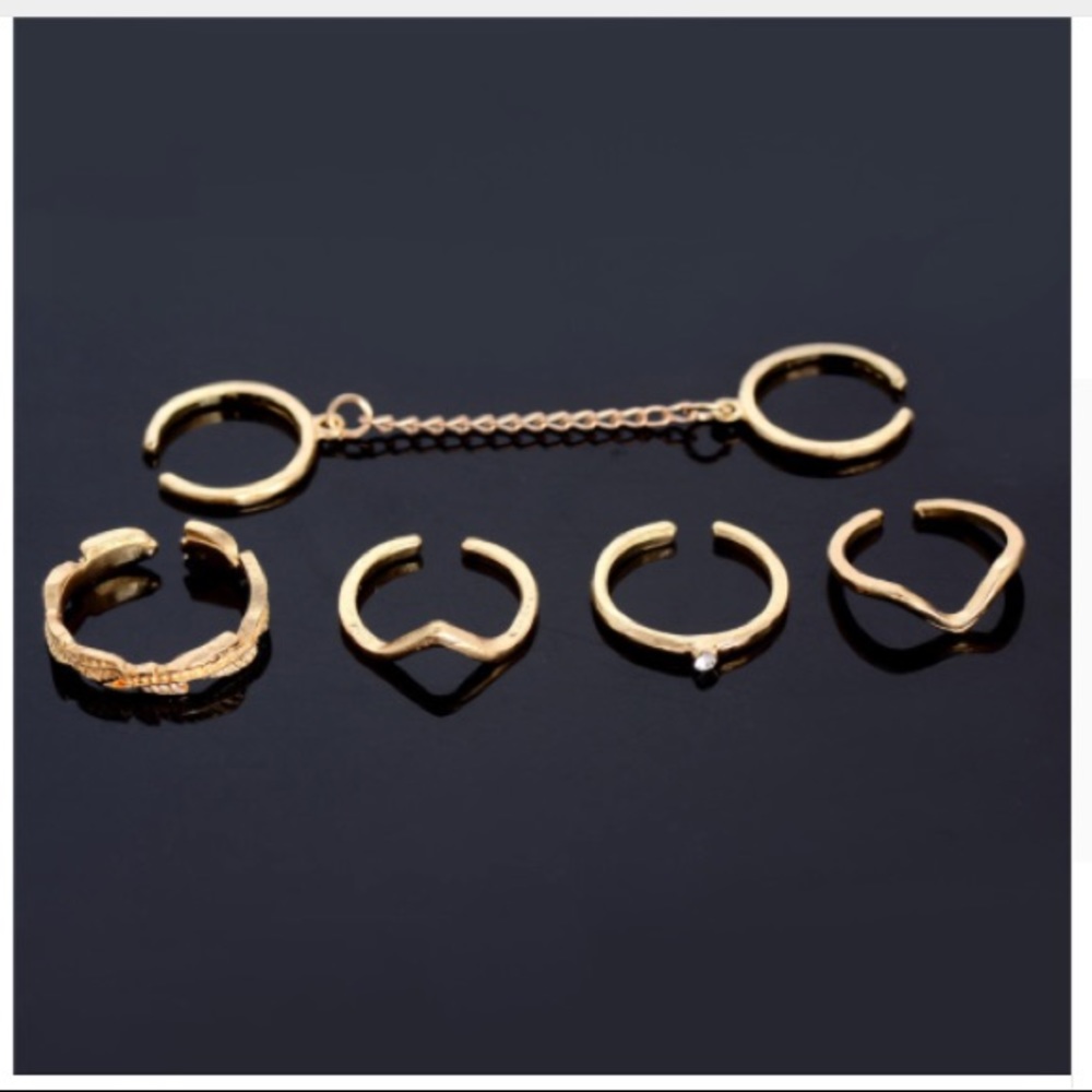 Set of Six Ring Stack - Picture 3 of 4