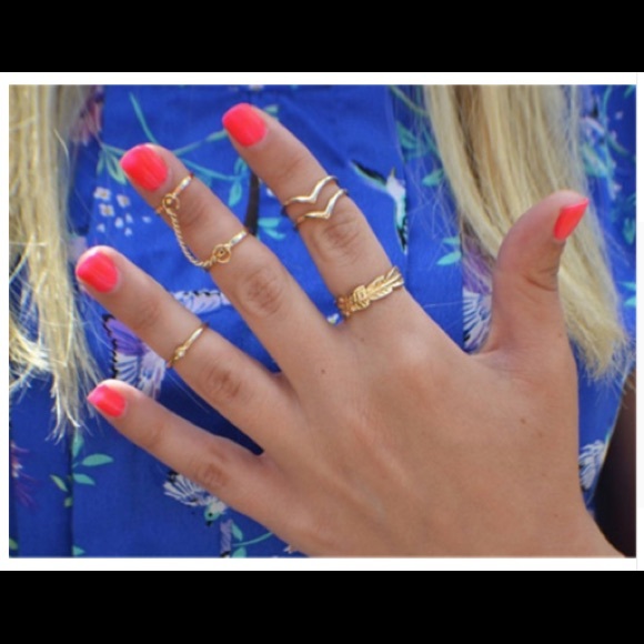 Set of Six Ring Stack - Picture 4 of 4