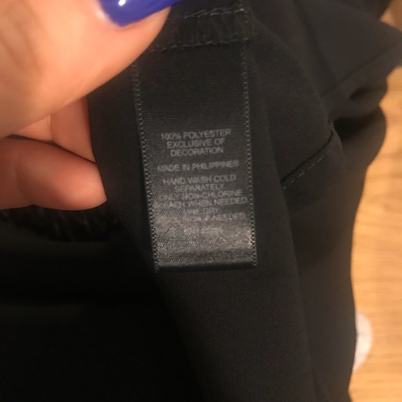 NWOT Express Black Fringe Tank Top - Picture 7 of 8