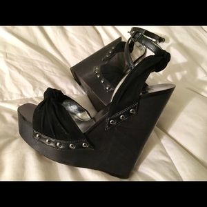 Bebe wedge sandals