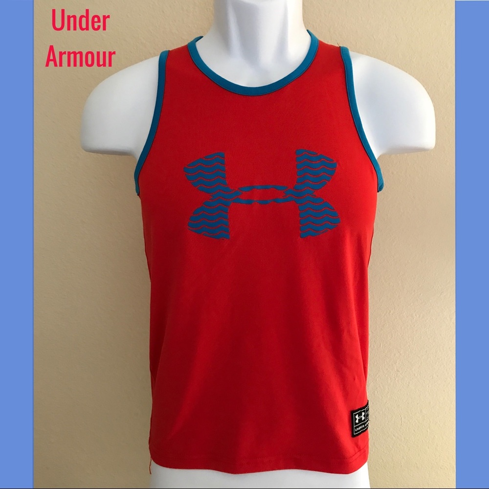 Under Armour Youth Boys Red Tank Top