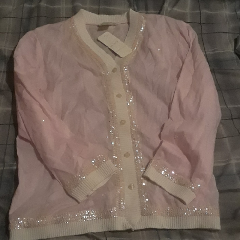 Pink sequenced blouse