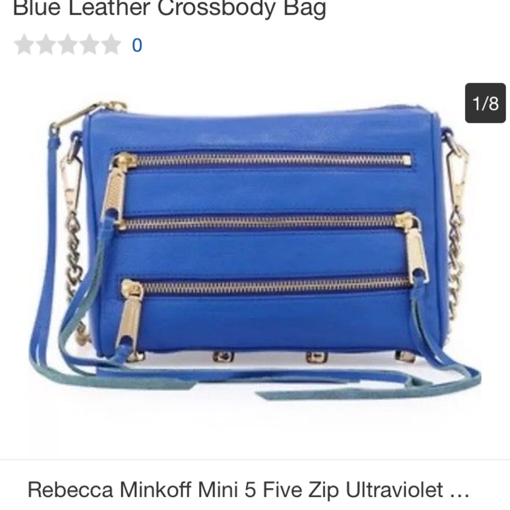 Rebecca Minkoff 5 zip crossbody in ultraviolet