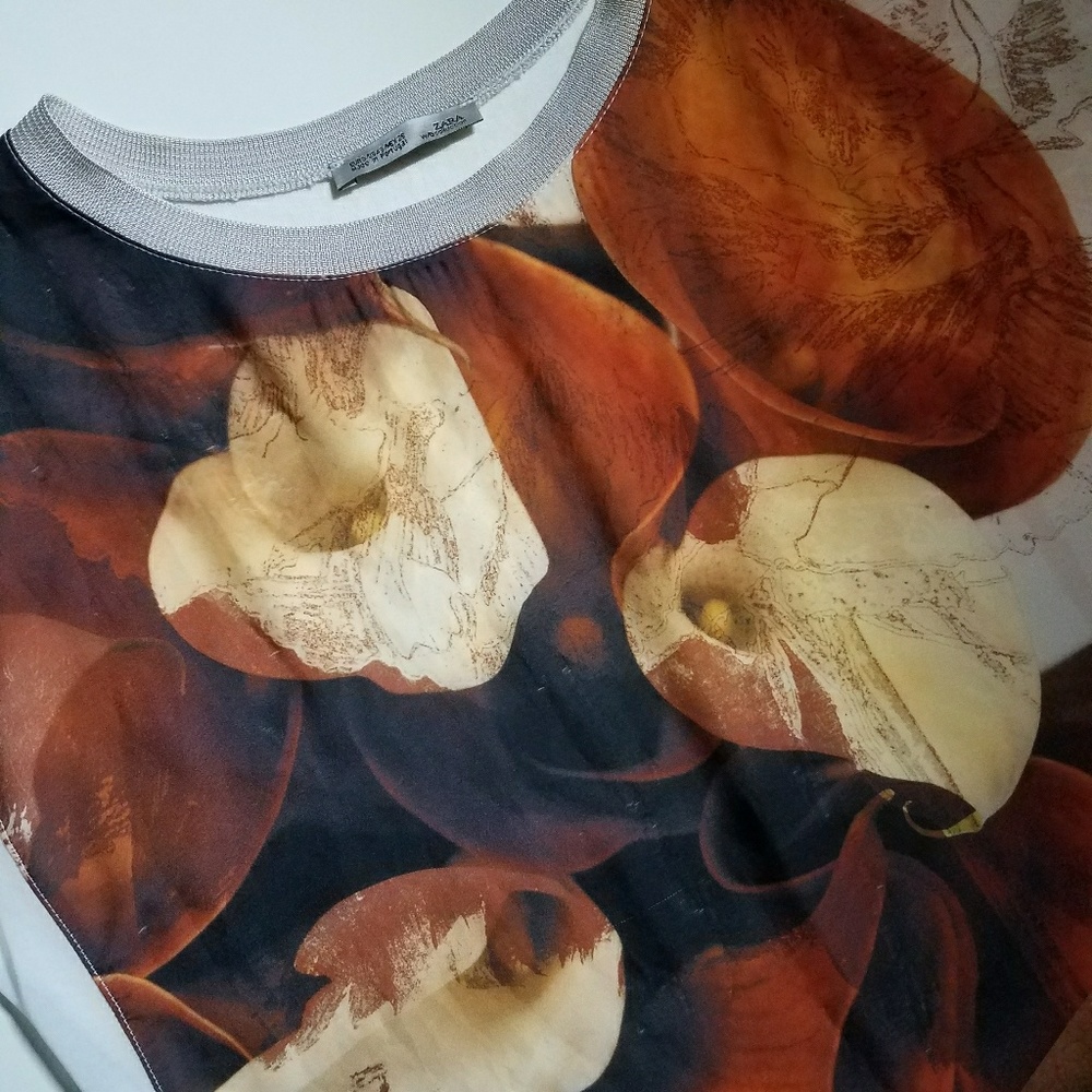 Rustic patterned blouse