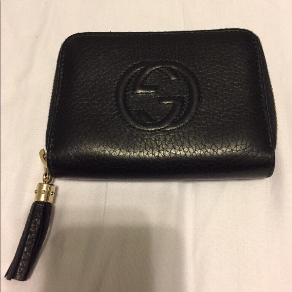Authentic Gucci Soho Leather Disco Small Wallet