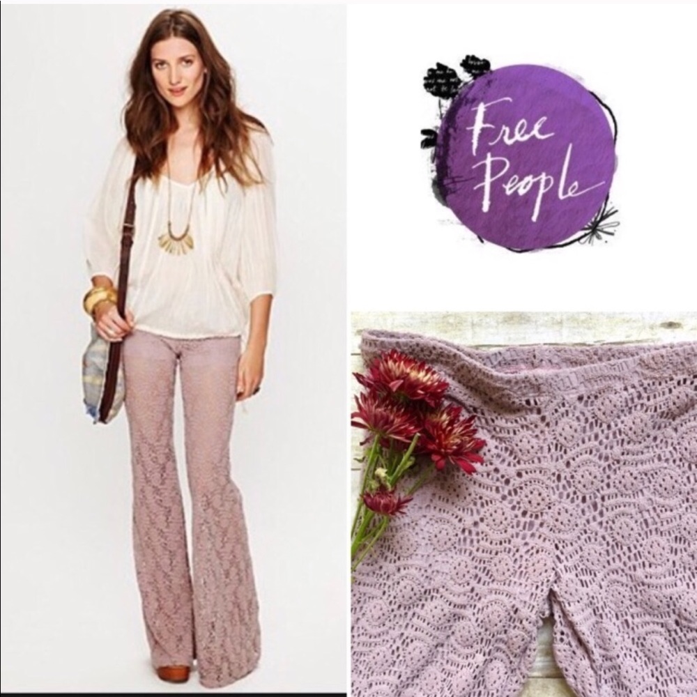 RARE!! Free people Spanish lace pant