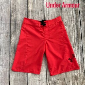 Under Armour Youth Boys Red Board Shorts