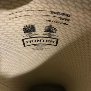 Black Matt hunter rain boots size 7