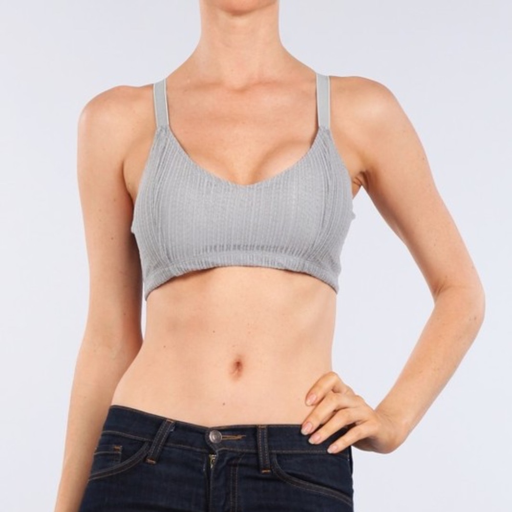 Ribbed Bralette Sports Bra Edition