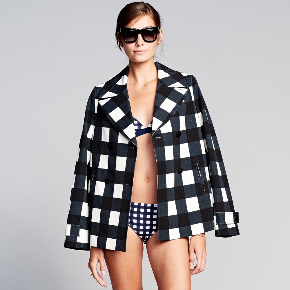Plaid Banana Republic Coat