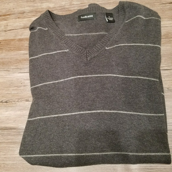 Van Heusen Mens V-Neck Sweater size L - Picture 3 of 3