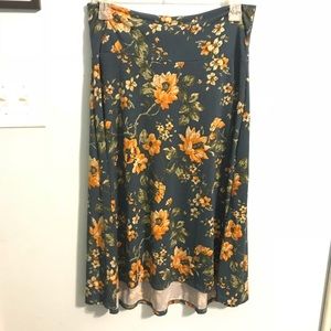 Medium Floral Lularoe Azure