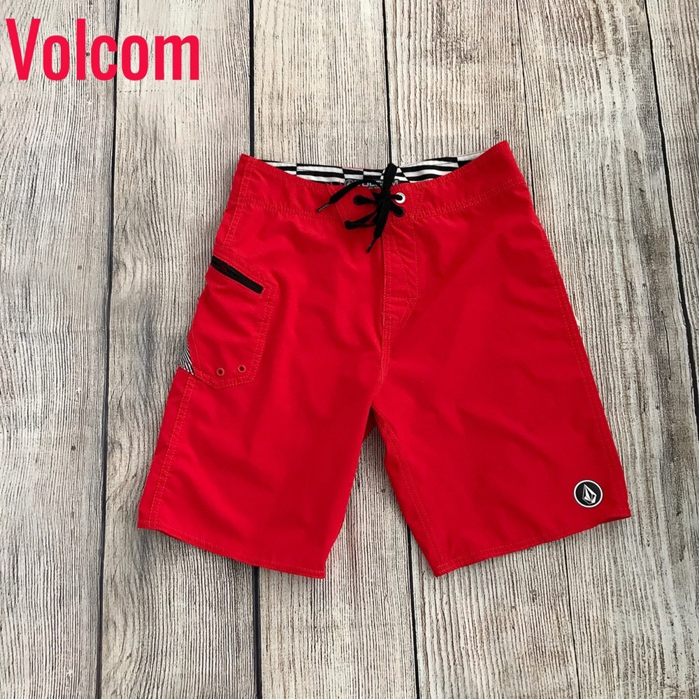 Volcom Boys Red Board Shorts