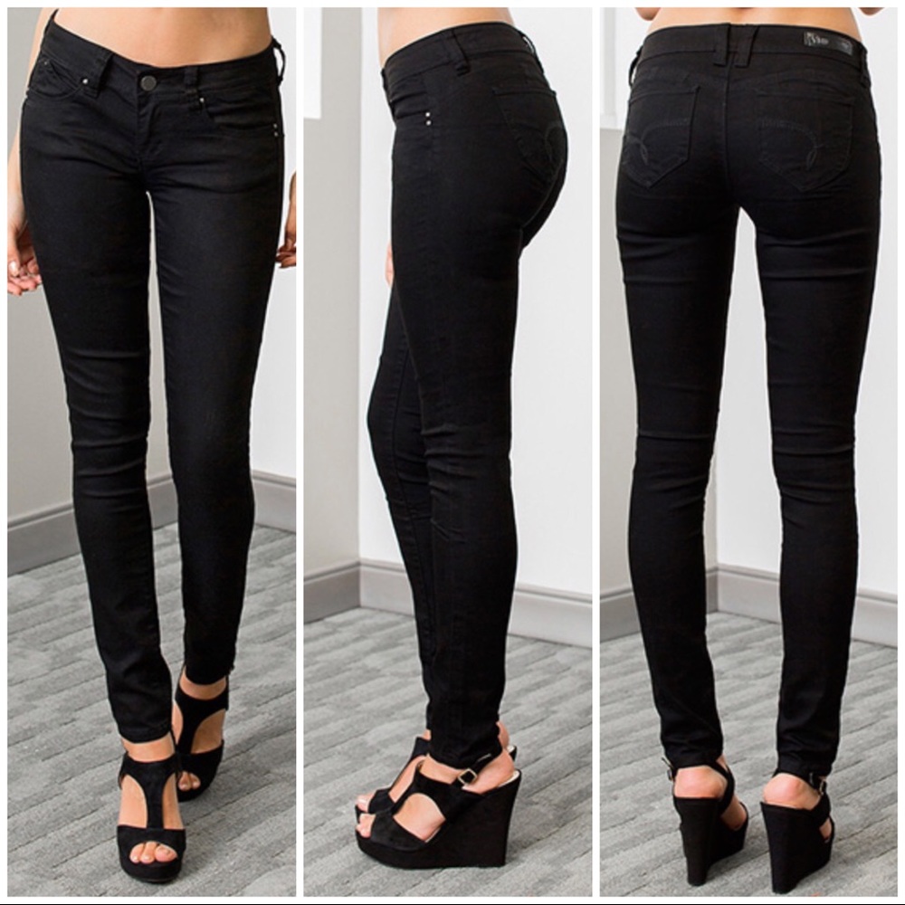 Black WannaBettaButt skinny jeans 5