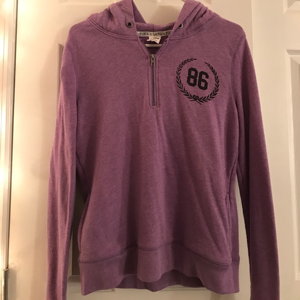 PINK quarter zip hoodie